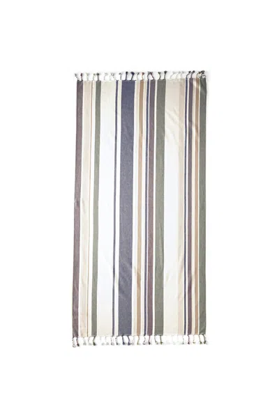 Lands' End Turkish Cotton Beach Towel In Multi
