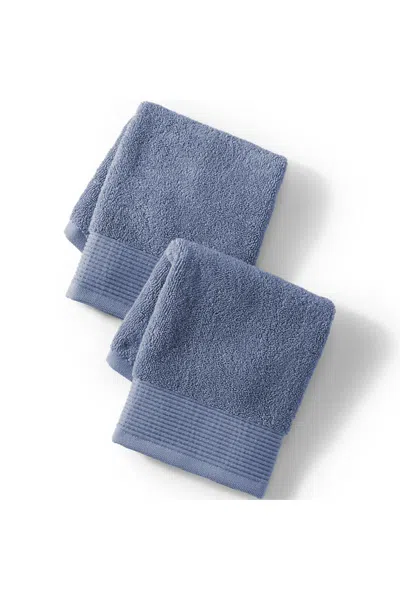 Lands' End Turkish Luxe 2-piece Washcloth Set In Multi