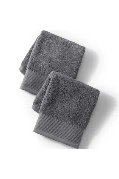 Lands' End Turkish Luxe 2-piece Washcloth Set In Multi