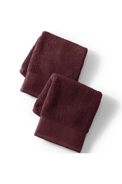 Lands' End Turkish Luxe 2-piece Washcloth Set In Multi