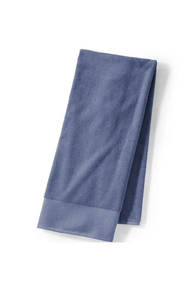 Lands' End Turkish Luxe Bath Towel In Blue