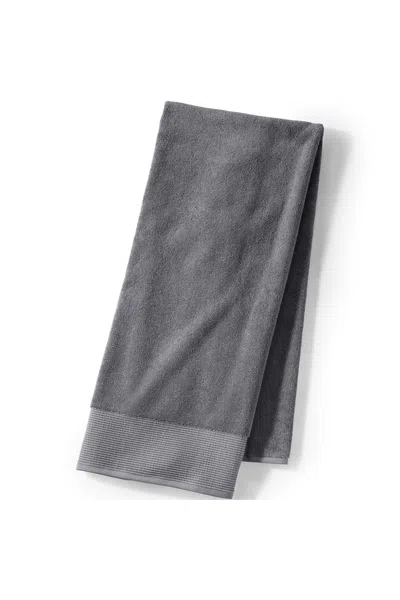 Lands' End Turkish Luxe Bath Towel In Gray