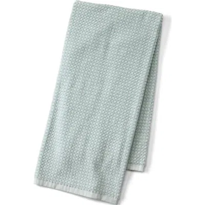 Lands' End Turkish Quick-dry Cotton Textured Gingham Bath Towel In Green