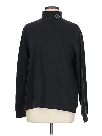Pre-owned Lands' End Turtleneck Sweater In Black