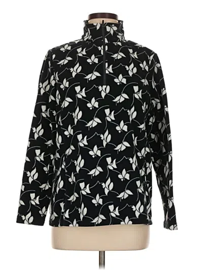 Pre-owned Lands' End Turtleneck Sweater In Black