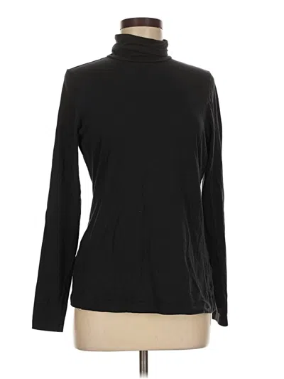 Pre-owned Lands' End Turtleneck Sweater In Black