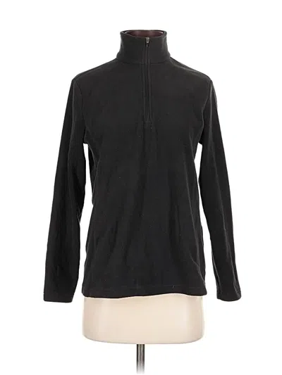 Pre-owned Lands' End Turtleneck Sweater In Black