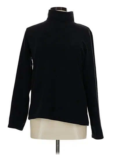 Pre-owned Lands' End Turtleneck Sweater In Black