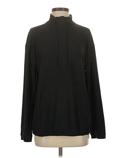Pre-owned Lands' End Turtleneck Sweater In Black