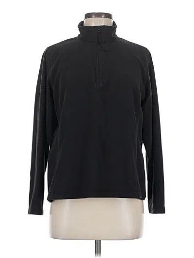 Pre-owned Lands' End Turtleneck Sweater In Black