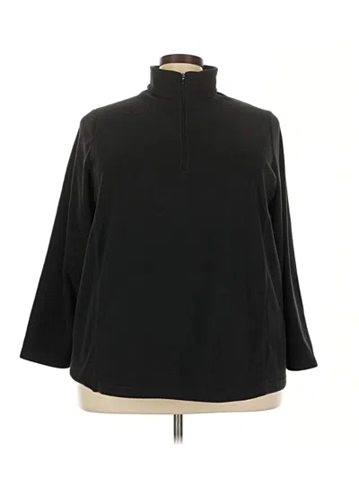 Pre-owned Lands' End Turtleneck Sweater In Black