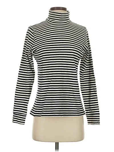 Pre-owned Lands' End Turtleneck Sweater In Black