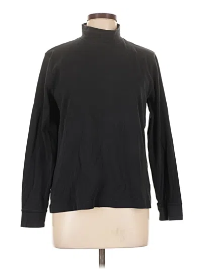 Pre-owned Lands' End Turtleneck Sweater In Black