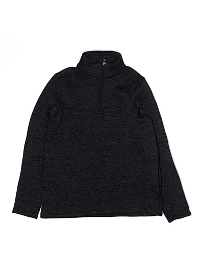 Pre-owned Lands' End Kids'  Turtleneck Sweater In Black
