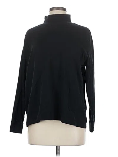 Pre-owned Lands' End Turtleneck Sweater In Black