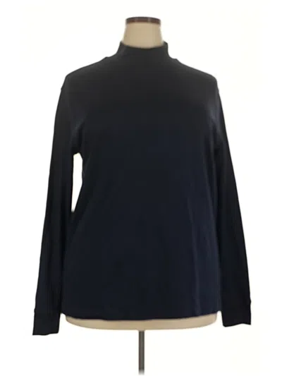 Pre-owned Lands' End Turtleneck Sweater In Black