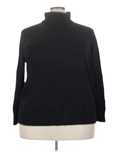 Pre-owned Lands' End Turtleneck Sweater In Black