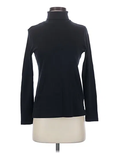 Pre-owned Lands' End Turtleneck Sweater In Black