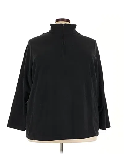 Pre-owned Lands' End Turtleneck Sweater In Black