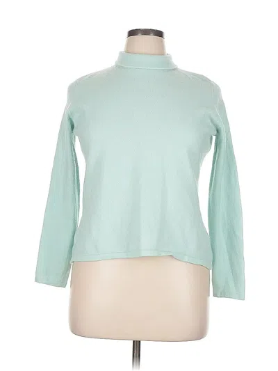 Pre-owned Lands' End Turtleneck Sweater In Blue