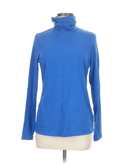 Pre-owned Lands' End Turtleneck Sweater In Blue