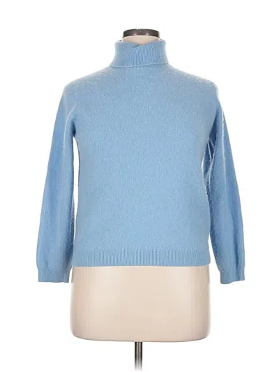 Pre-owned Lands' End Turtleneck Sweater In Blue