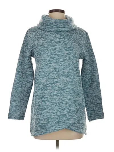 Pre-owned Lands' End Turtleneck Sweater In Blue