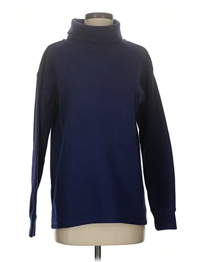 Pre-owned Lands' End Turtleneck Sweater In Blue