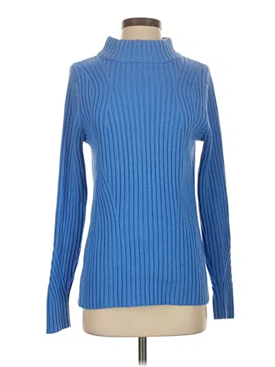 Pre-owned Lands' End Turtleneck Sweater In Blue