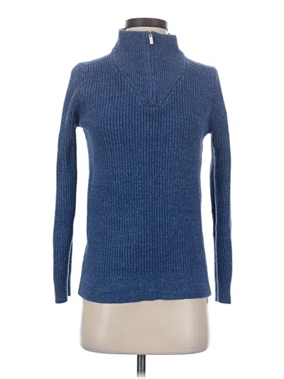 Pre-owned Lands' End Turtleneck Sweater In Blue