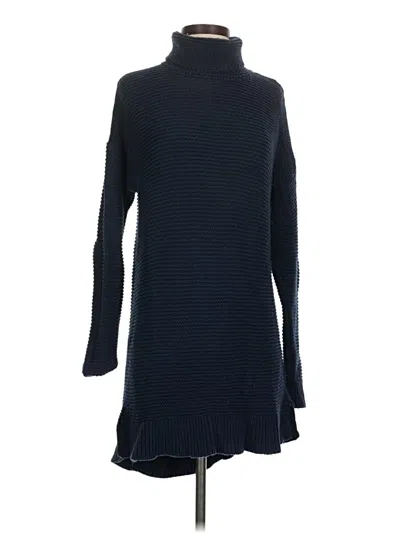 Pre-owned Lands' End Turtleneck Sweater In Blue