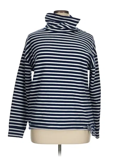 Pre-owned Lands' End Turtleneck Sweater In Blue