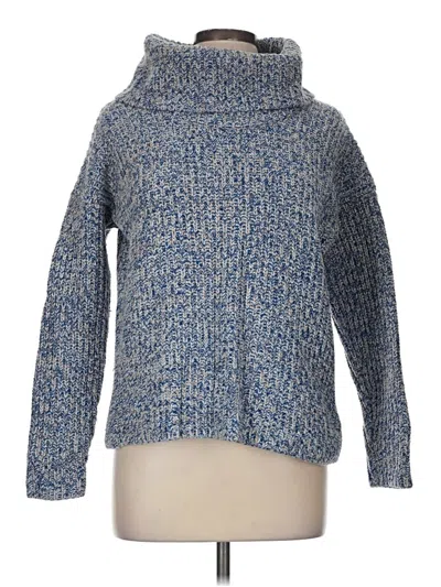 Pre-owned Lands' End Turtleneck Sweater In Blue