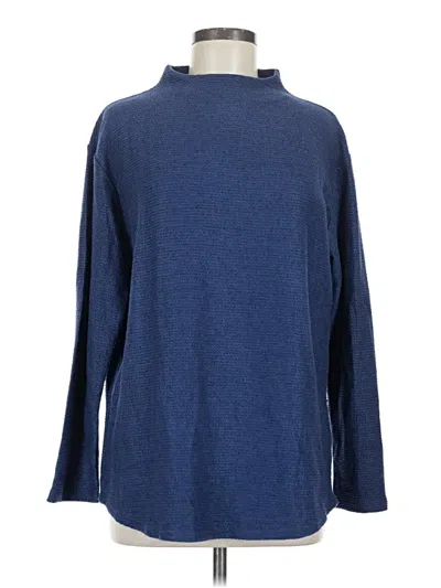 Pre-owned Lands' End Turtleneck Sweater In Blue