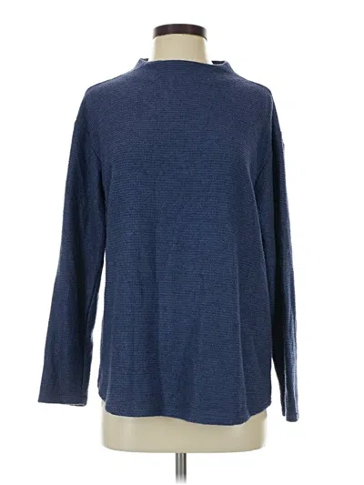 Pre-owned Lands' End Turtleneck Sweater In Blue