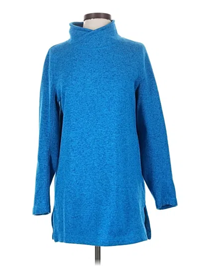 Pre-owned Lands' End Turtleneck Sweater In Blue