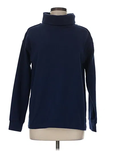 Pre-owned Lands' End Turtleneck Sweater In Blue