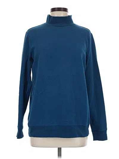 Pre-owned Lands' End Turtleneck Sweater In Blue