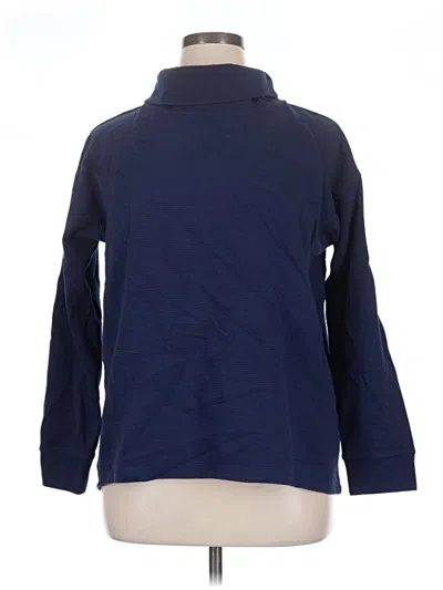 Pre-owned Lands' End Turtleneck Sweater In Blue