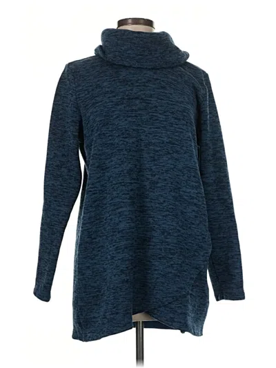 Pre-owned Lands' End Turtleneck Sweater In Blue