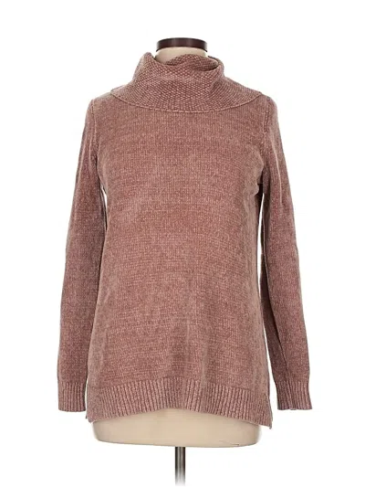 Pre-owned Lands' End Turtleneck Sweater In Brown