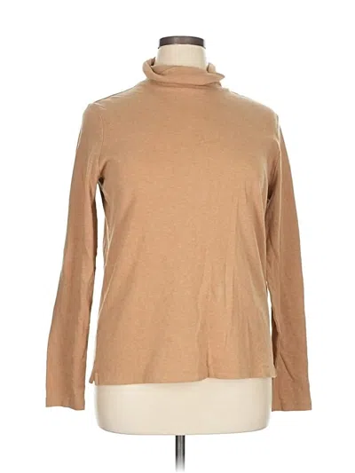 Pre-owned Lands' End Turtleneck Sweater In Brown