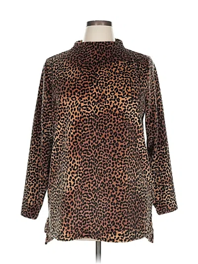 Pre-owned Lands' End Turtleneck Sweater In Brown