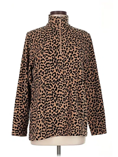 Pre-owned Lands' End Turtleneck Sweater In Brown