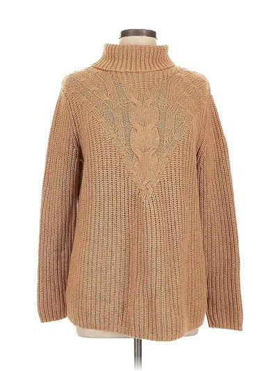 Pre-owned Lands' End Turtleneck Sweater In Brown