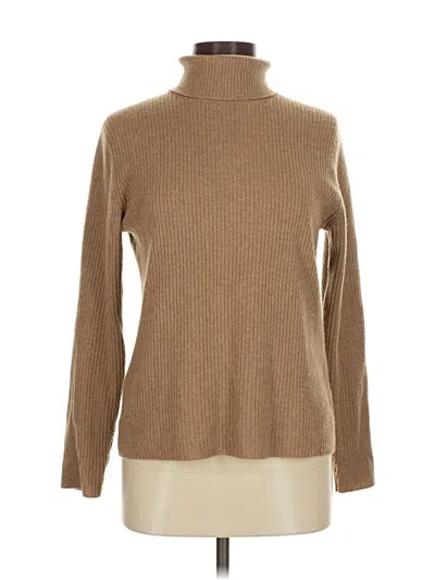 Pre-owned Lands' End Turtleneck Sweater In Brown