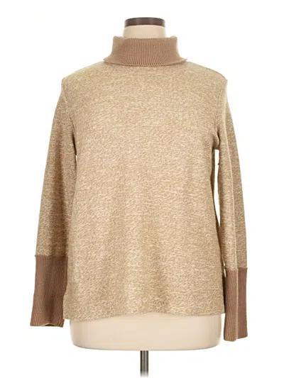 Pre-owned Lands' End Turtleneck Sweater In Brown