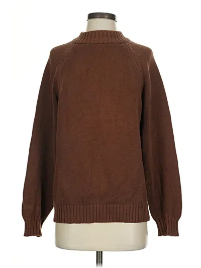 Pre-owned Lands' End Turtleneck Sweater In Brown