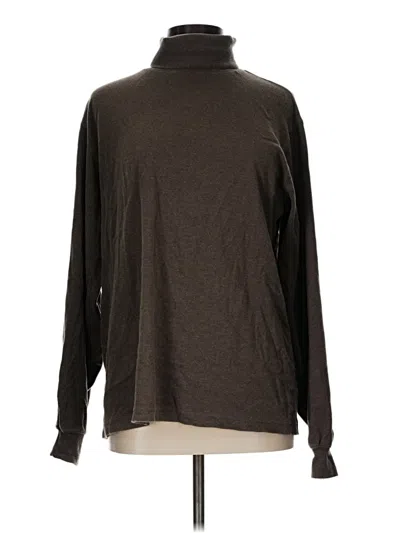 Pre-owned Lands' End Turtleneck Sweater In Brown