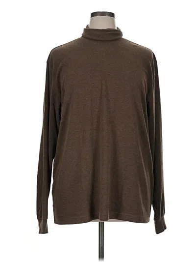 Pre-owned Lands' End Turtleneck Sweater In Brown